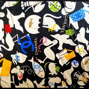 Vintage Chanel Silk Scarf